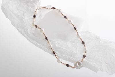 Gün Işığı, Hematit Aksesuar İnci Kolye - 2