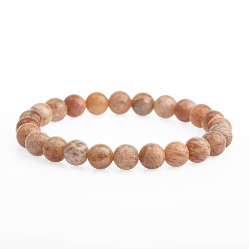 Güneş Taşı 8mm Doğal Taş Bileklik - 1