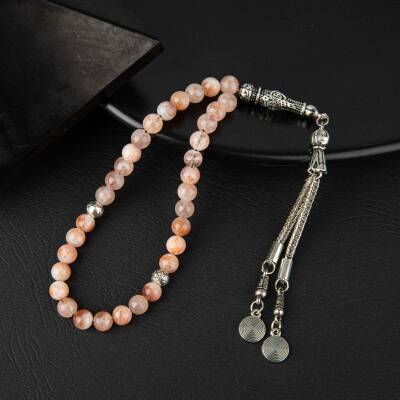 Güneş Taşı Doğal Taş Tesbih 33lük - 6mm - 2