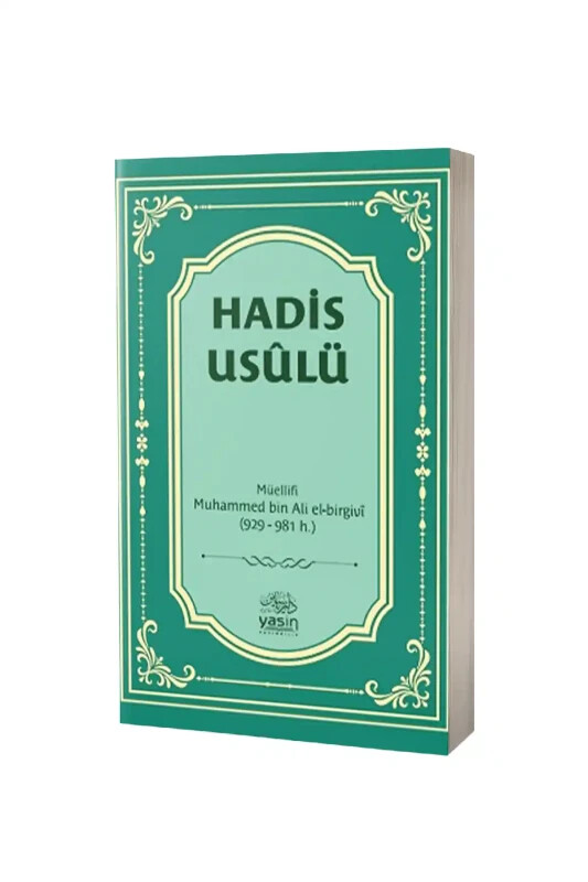 Hadis Usulü - Yasin Yayınevi