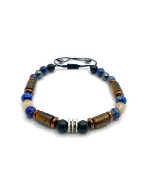 Hakiki Doğal Sertifikalı Zümrüt - Sitrin Doğal Taş Gümüş Aparatlı Misinalı Bileklik Fasetli 6mm - 4