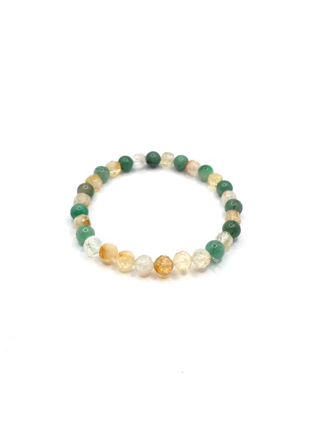 Hakiki Doğal Sertifikalı Zümrüt - Sitrin Doğal Taş Misinalı Bileklik Fasetli 6mm - 3