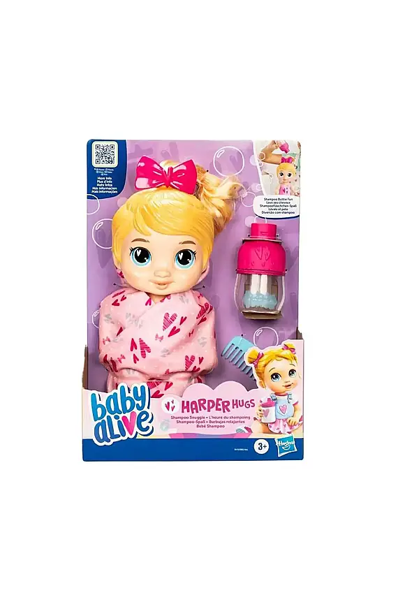 Hasbro Baby Alive Bebeğimle Şampuan Eğlencesi Sarışın - 1