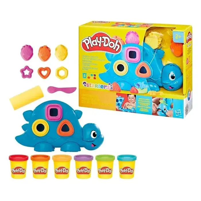 Hasbro Play Doh Başlangıç Şekiller ve Renkler Dino Oyun Seti - 1