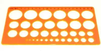 Hatas Daire Şablonu 1-36 mm - 2