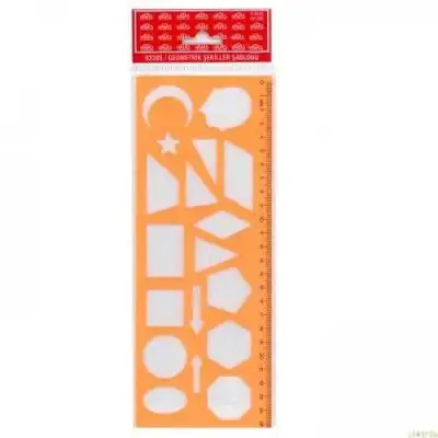 Hatas Geometrik Şekiller Şablonu 25 cm - 2