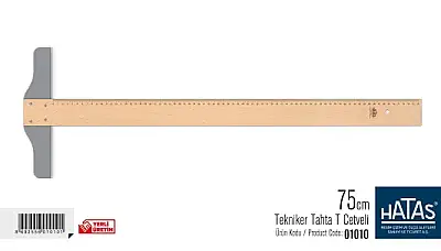 Hatas Tekniker Tahta T Cetveli 75 cm - 1