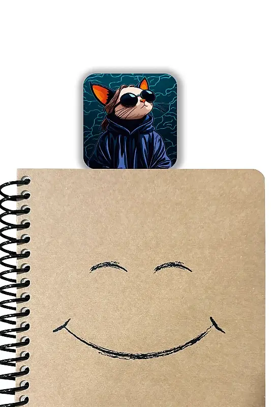 Havalı Kedi Kitap Ayracı - 1