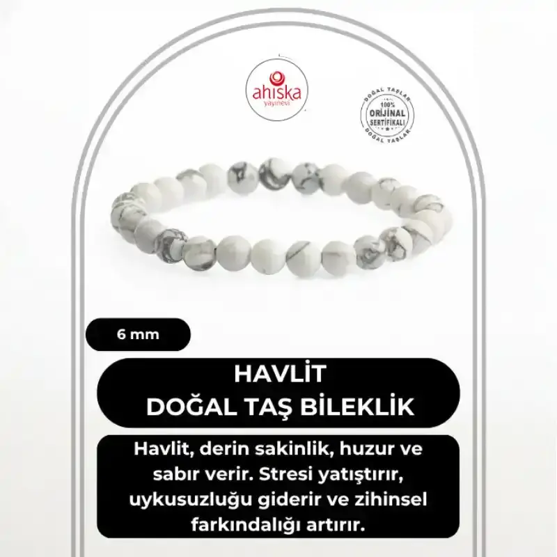 Havlit 6mm Doğal Taş Bileklik - 1