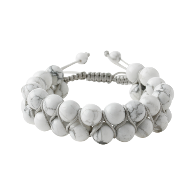 Havlit 8mm Çift Sıra Makrome Doğal Taş Bileklik - 5