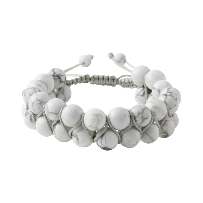 Havlit 8mm Çift Sıra Makrome Doğal Taş Bileklik - 5