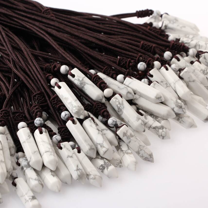 Havlit Doğal Taş Kolye Ucu 3cm - 3