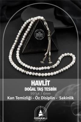 Havlit Doğal Taş Tesbih 99luk - 6mm - Osmanlı Doğaltaş