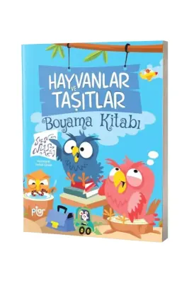 Hayvanlar ve Taşıtlar Boyama Kitabı - Piar Kids (1)