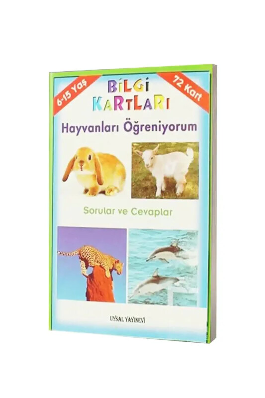 Hayvanları Öğreniyorum - Bilgi Kartları - 6-15 Yaş - Uysal Yayıncılık