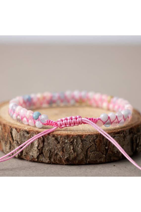 Helidor 3-4mm Çift Sıra Doğal Taş Bileklik - 1