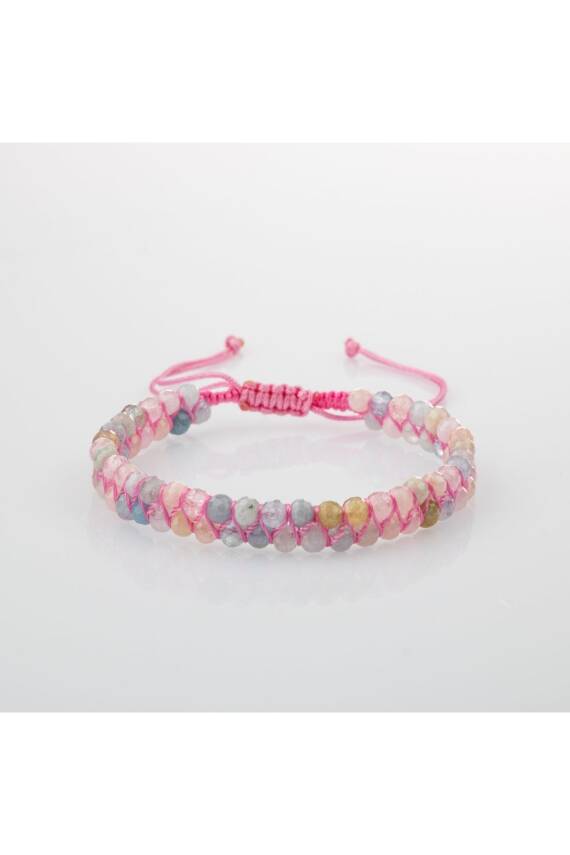 Helidor 3-4mm Çift Sıra Doğal Taş Bileklik - 5