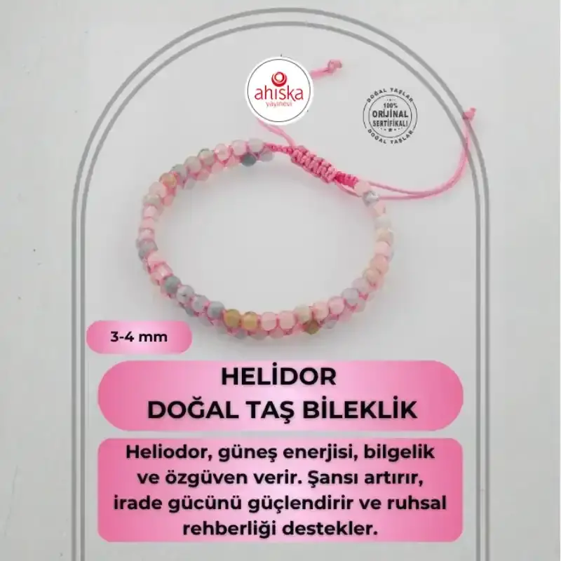 Helidor 3-4mm Çift Sıra Doğal Taş Bileklik - 2