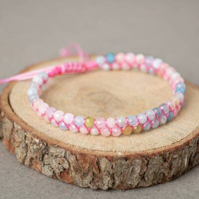 Helidor 3-4mm Çift Sıra Doğal Taş Bileklik - Osmanlı Doğaltaş