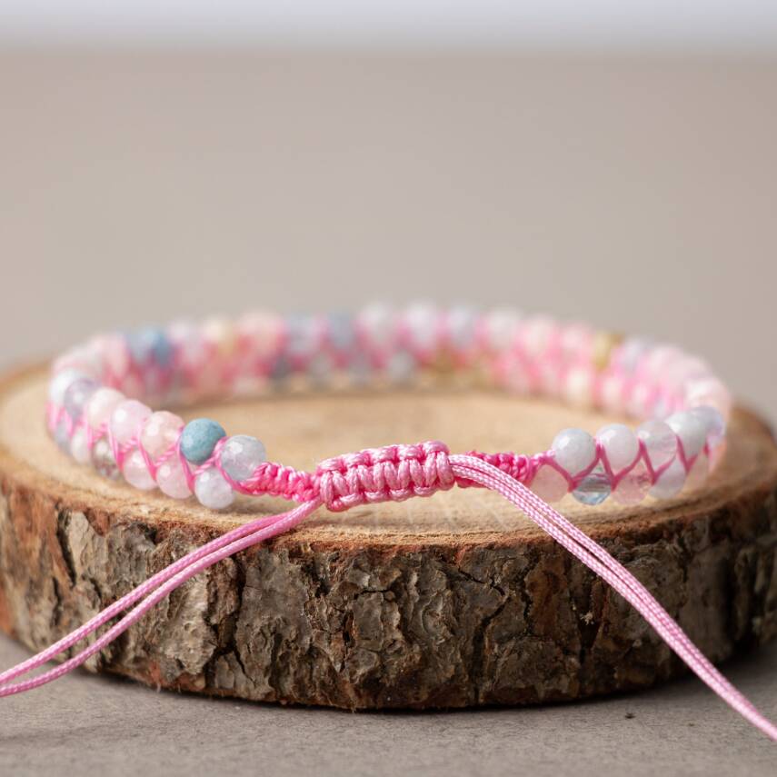 Helidor 3-4mm Çift Sıra Doğal Taş Bileklik - 2