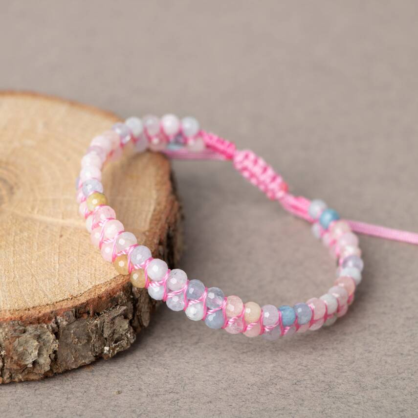 Helidor 3-4mm Çift Sıra Doğal Taş Bileklik - 3