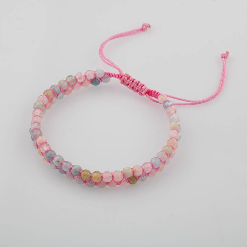 Helidor 3-4mm Çift Sıra Doğal Taş Bileklik - 4