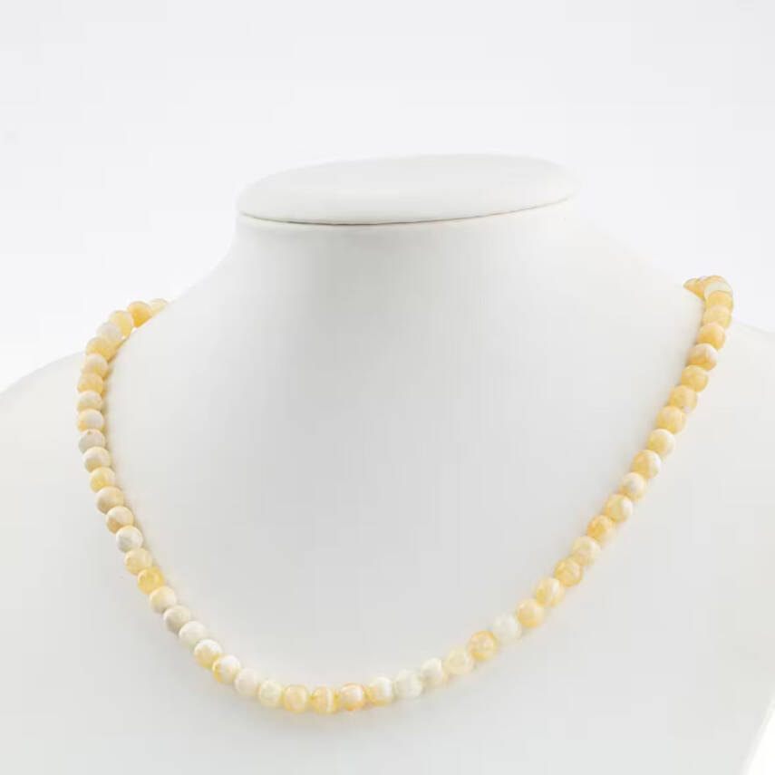 Helidor 6 mm Dizi Doğal Taş Kolye - 1