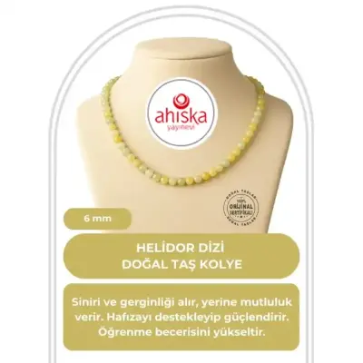 Helidor 6 mm Dizi Doğal Taş Kolye - Doğal Taş (1)