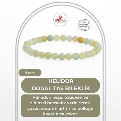 Helidor 6mm Doğal Taş Bileklik - 1
