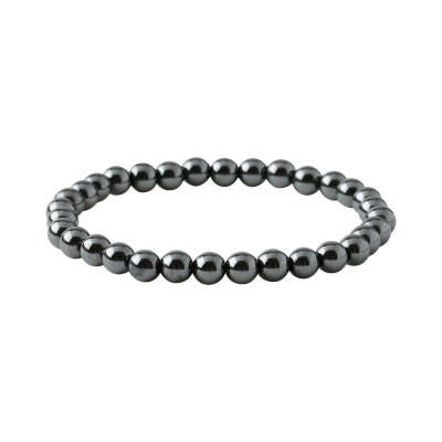 Hematit 6mm Doğal Taş Bileklik - 3
