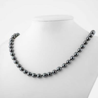 Hematit 8 mm Düğümlü Doğal Taş Kolye - Doğal Taş (1)