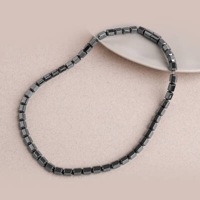 Hematit Doğal Taş Erkek Kolye - 2