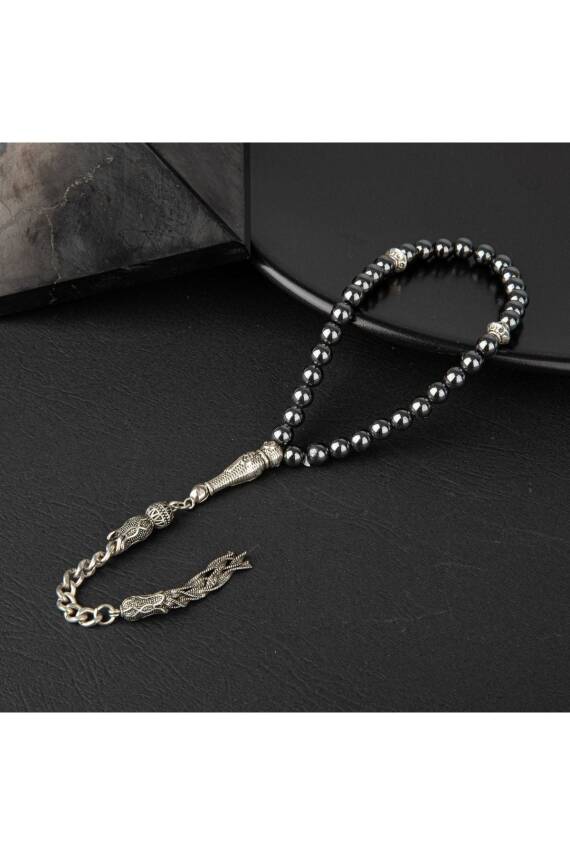 Hematit Doğal Taş Tesbih 33lük - 6mm - 3