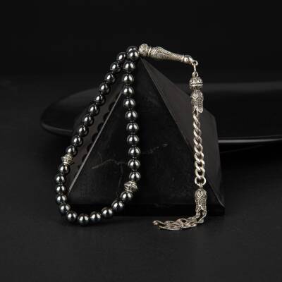 Hematit Doğal Taş Tesbih 33lük - 6mm - 3