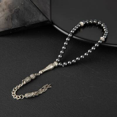 Hematit Doğal Taş Tesbih 33lük - 6mm - 5