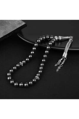 Hematit Doğal Taş Tesbih 33lük - 8mm - Osmanlı Doğaltaş