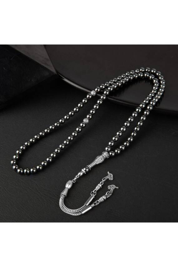 Hematit Doğal Taş Tesbih 99luk - 6mm - 3