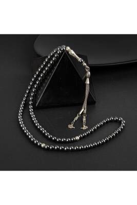 Hematit Doğal Taş Tesbih 99luk - 6mm - 5