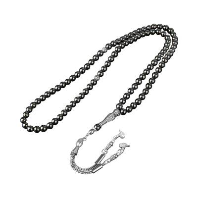Hematit Doğal Taş Tesbih 99luk - 6mm - 3