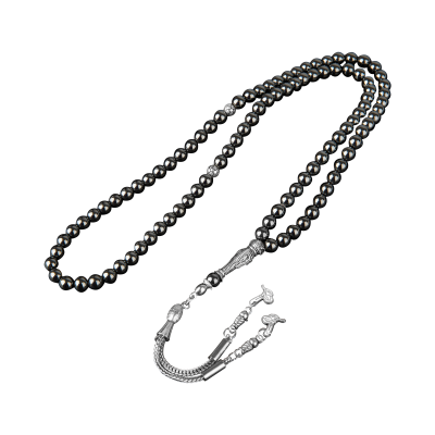 Hematit Doğal Taş Tesbih 99luk - 6mm - Osmanlı Doğaltaş