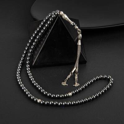 Hematit Doğal Taş Tesbih 99luk - 6mm - 3