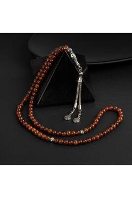 Hessonit Lal Doğal Taş Tesbih 99luk - 6mm - 3