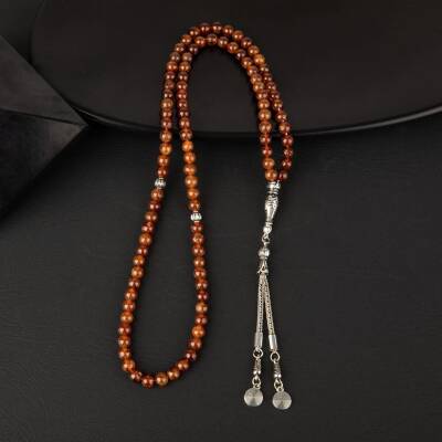 Hessonit Lal Doğal Taş Tesbih 99luk - 6mm - 3