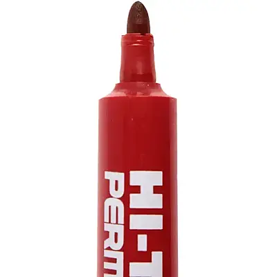 Hi-Text Marker Yuvarlak Uç Kırmızı - 1