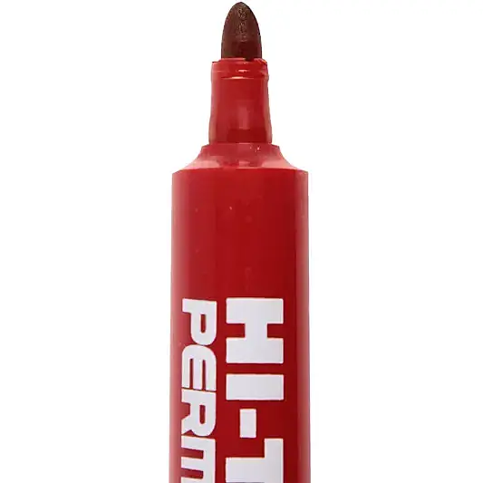 Hi-Text Marker Yuvarlak Uç Kırmızı - 1