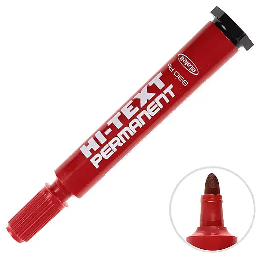 Hi-Text Marker Yuvarlak Uç Kırmızı - 2