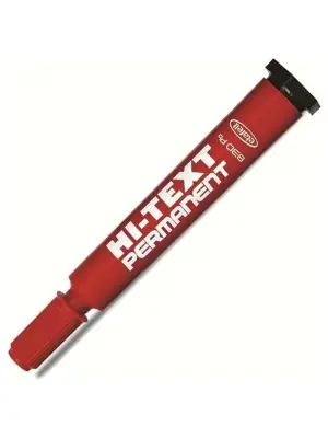 Hi-Text Marker Yuvarlak Uç Kırmızı - 1