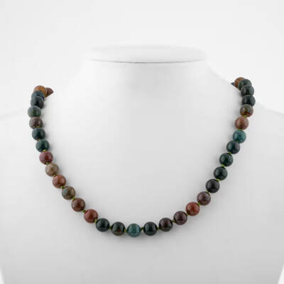 Hint Akiği 6 mm Düğümlü Doğal Taş Kolye - Osmanlı Doğaltaş