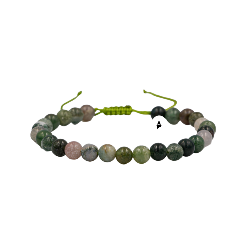 Hint Akiği 6mm Merdiven Kapama Doğal Taş Bileklik - 1