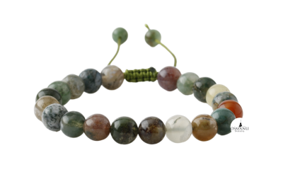 Hint Akiği 8mm Merdiven Kapama Doğal Taş Bileklik - Osmanlı Doğaltaş